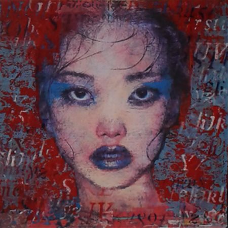 FECOLA ALAN castellanza (varese) 1980 Secrets of eyes 2021 mista su tavola su...