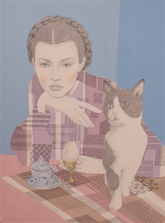 LA.ZANI BAGNOLO MELLA (GHEDI) 1965 PETIT DEJEUNER 2020 COLORI ACRILICI,...