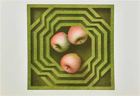 Vanni Viviani LABIRINTO OTTAGONALE litografia su carta, cm 50x70; es. 43/100...