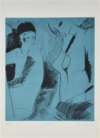 Bruno Paoli INCONTRI litografia, cm 70x50; es. 98/100 firma e titolo