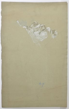 Edoardo Rubino BOZZETTO DI PAESAGGIO ALPINO tecnica mista su carta, cm...