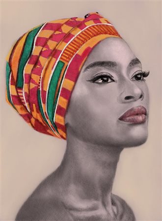 Vittorialessia Brunetti Donna di colore con bandana 2021