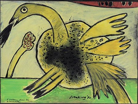 Guillaume Corneille L'Oiseau dans le tourmente 1991
