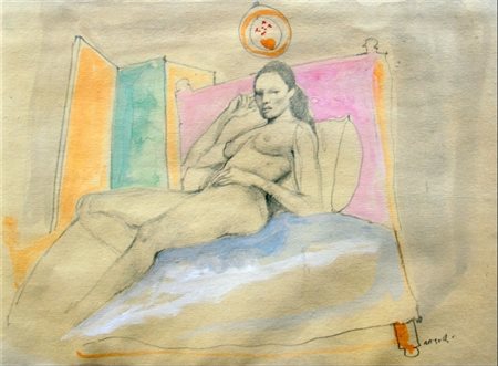 Ugo Attardi Nudo femminile 1970