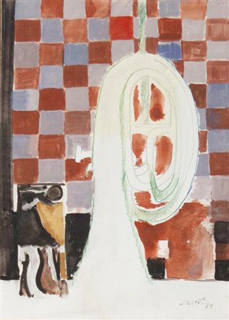 Bruno Saetti Natura morta con bombardino 