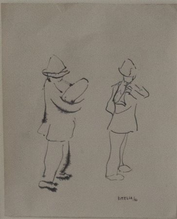 Mimmo Rotella Senza titolo 1946