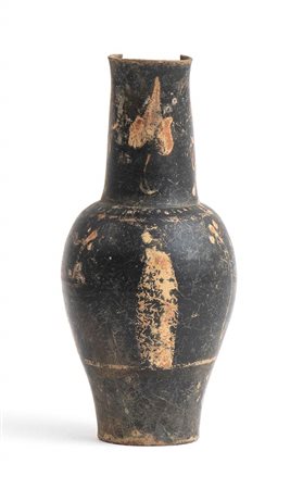 OINOCHOE A CARTOCCIO ETRUSCA SUDDIPINTA
Fine del IV - inizi III secolo a.C.