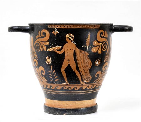 GRANDE SKYPHOS APULO A FIGURE ROSSE
IV secolo a.C.