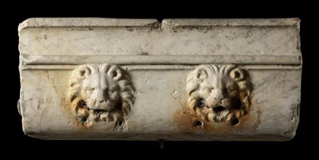 FONTANA IN MARMO CON TESTE DI LEONI
I secolo a.C. - I secolo d.C.
