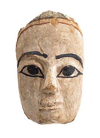 MASCHERA LIGNEA DI SARCOFAGO EGIZIO
Periodo Tardo, ca. 664 – 332 a.C.