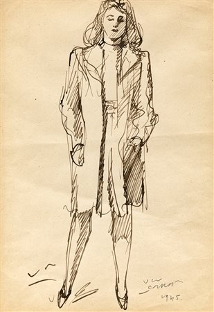 UGO CARÀ (1908-2004) - Senza Titolo, 1945