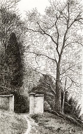 MARIO FOSSATI (1918-1999) - Canonica Castelletti. Rustico, 1994