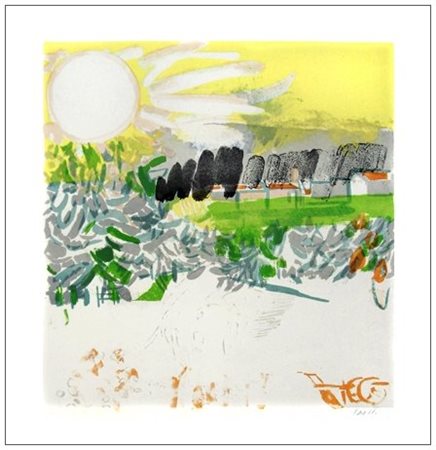 BRUNO SAETTI Bologna 1902 – 1984 Senza titolo Serigrafia a colori es.83/125....