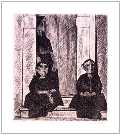 DOMENICO CANTATORE Ruvo di Puglia 1906 – Parigi 1998 Donne sedute 1972...