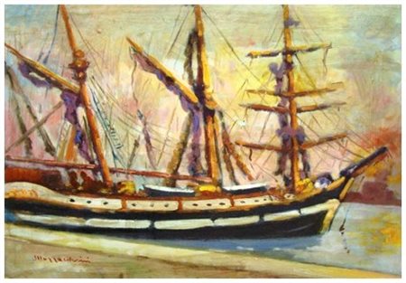 FRANCO MAZZACCHERINI La Spezia 1939 – Livorno 1999 Senza titolo Olio su...