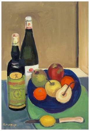 GIOVANNI MARCH Tunisi 1894 – Livorno 1974 Senza titolo 1972 Olio su tela 60 x...