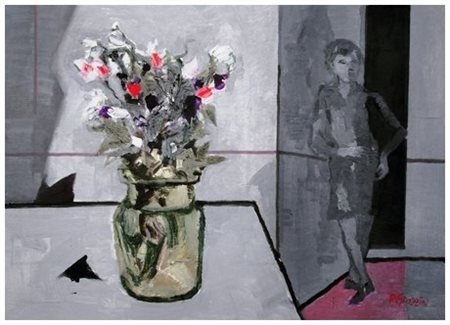 RENZO GRAZZINI Firenze 1912 – 1990 Senza titolo Olio su tavola 50 x 70. Firma...