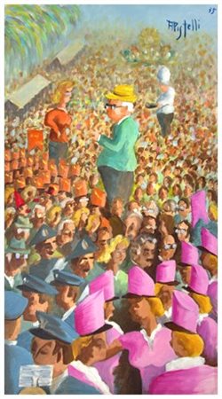 ANNIBALE PISTELLI Lucca 1915 – 1989 Senza titolo 1975 Olio su tavola 64 x36....