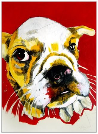 CLEONICE GIOIA Colleferro 1976 Senza titolo 2012 Olio e t.m. su cartone 103 x...