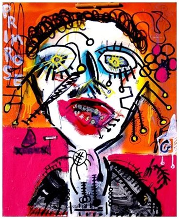 PAUL KOSTABI Whittier 1962 Battles 2008 Olio, t.m. e materiali su tela 76,2 x...