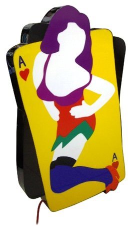 MARCO LODOLA Dorno 1955 Il gioco delle carte 2002 Perspex e neon 135 x 78 x...