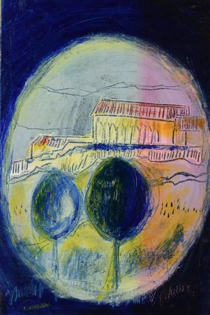 M. Venturini SENZA TITOLO olio su tela, cm 45x30 firma