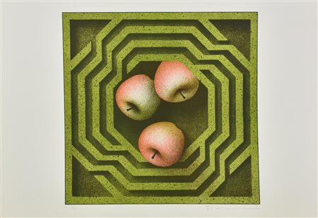 Vanni Viviani LABIRINTO OTTAGONALE litografia su carta, cm 50x70; es. 33/100...