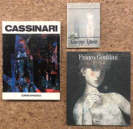 ARTE ITALIANA DEL DOPOGUERRA (CASSINARI, GENTILINI E AJMONE) - Lotto unico di 3 cataloghi