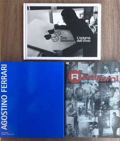 ARTE ITALIANA DEL DOPOGUERRA (STEFANONI, FERRARI E REALISMO ESISTENZIALE) - Lotto unico di 3 cataloghi
