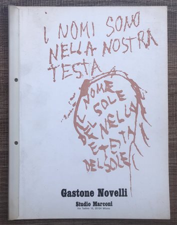GASTONE NOVELLI - Senza Titolo, 1971