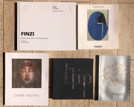 ARTE ITALIANA DEL DOPOGUERRA (GALLIANI, FINZI, PARDI E ROTELLI) - Lotto unico di 5 cataloghi