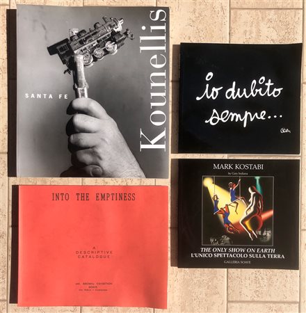 ARTE INTERNAZIONALE DEL DOPOGUERRA (KOUNELLIS, KOSTABI, BROWN E BEN) - Lotto unico di 4 cataloghi