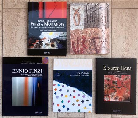 RICCARDO LICATA E ENNIO FINZI - Lotto unico di 5 cataloghi