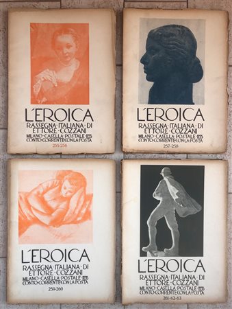 L’EROICA - RASSEGNA ITALIANA DI ETTORE COZZANI - Lotto unico di 4 numeri dell’omonima rivista