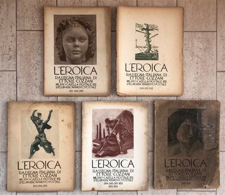 L’EROICA - RASSEGNA ITALIANA DI ETTORE COZZANI - Lotto unico di 5 numeri dell’omonima rivista