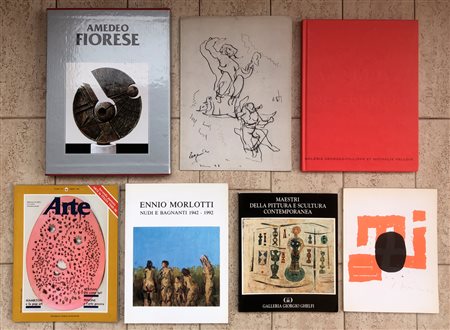 ARTE DEL DOPOGUERRA (ARMAN, MORLOTTI, AUTORI VARI, FONTANA, FIORESE) - Lotto unico di 6 cataloghi e una rivista