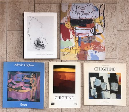 ALFREDO CHIGHINE E GIANFRANCO ASVERI - Lotto unico di 5 cataloghi