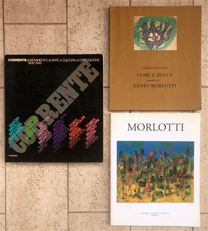 ENNIO MORLOTTI E CORRENTE - Lotto unico di 3 cataloghi