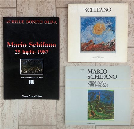 MARIO SCHIFANO - Lotto unico di 3 cataloghi