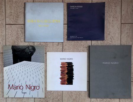 MARIO NIGRO E HORACIO GARCIA ROSSI - Lotto unico di 5 cataloghi