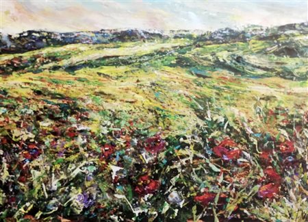 TIZIANA MARRA, PAESAGGIO CON PAPAVERI