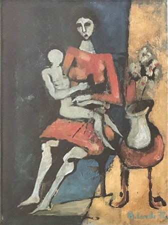 Bruno Landi, Donna con bambino, 1972