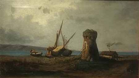 Ugo Manaresi, Marina con barche