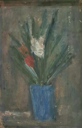 Mario Marcucci, Fiori con vaso blu
