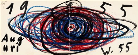 ENRICO BAJ (1924-2003) - Senza Titolo, 1955
