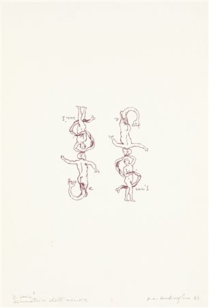 MIRELLA BENTIVOGLIO (1922-2017) - Je suis^2 - Simmetria dell'amore, 1987