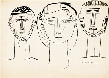 GIANFRANCO FERRONI (1927-2001) - Senza Titolo, 1949