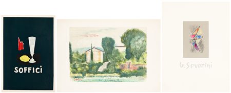 AUTORI VARI (SOFFICI, SEVERINI) - Lotto unico composto da 3 opere grafiche