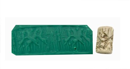 SIGILLO SUMERO DATAZIONE fine III millennio a. C. MATERIA E TECNICA: calcare...