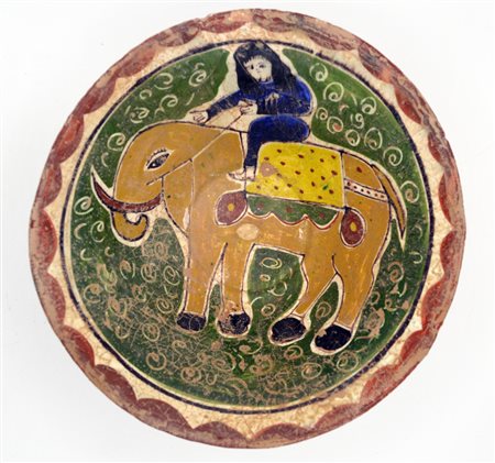 COPPA PERSIANA DATAZIONE: XI-XII sec. d. C. MATERIA E TECNICA: maiolica...